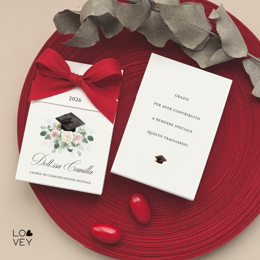 Bomboniera laurea fai da te, pacco da 20 kit