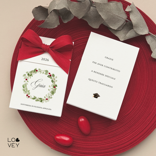 Bomboniera laurea fai da te, pacco da 20 kit