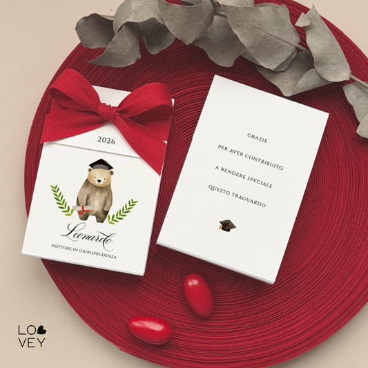 Bomboniera laurea fai da te, pacco da 20 kit