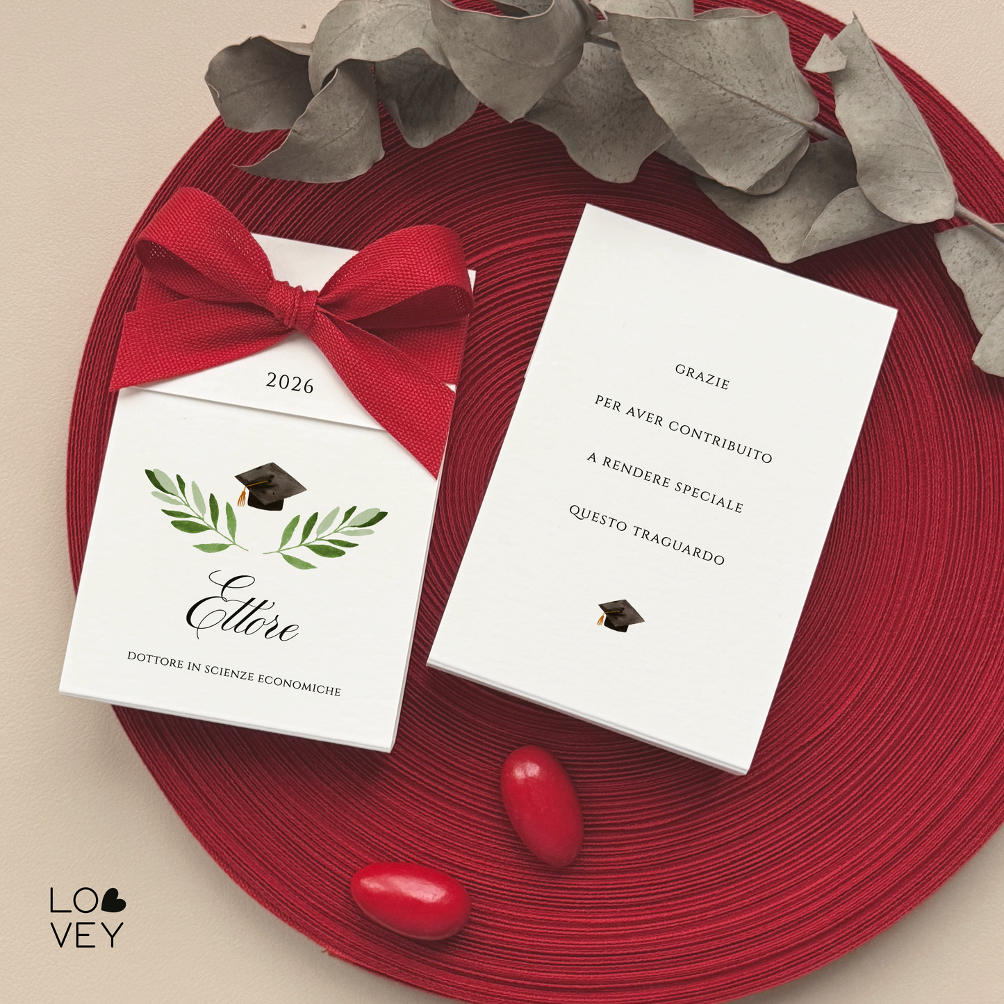 Bomboniera laurea fai da te, pacco da 20