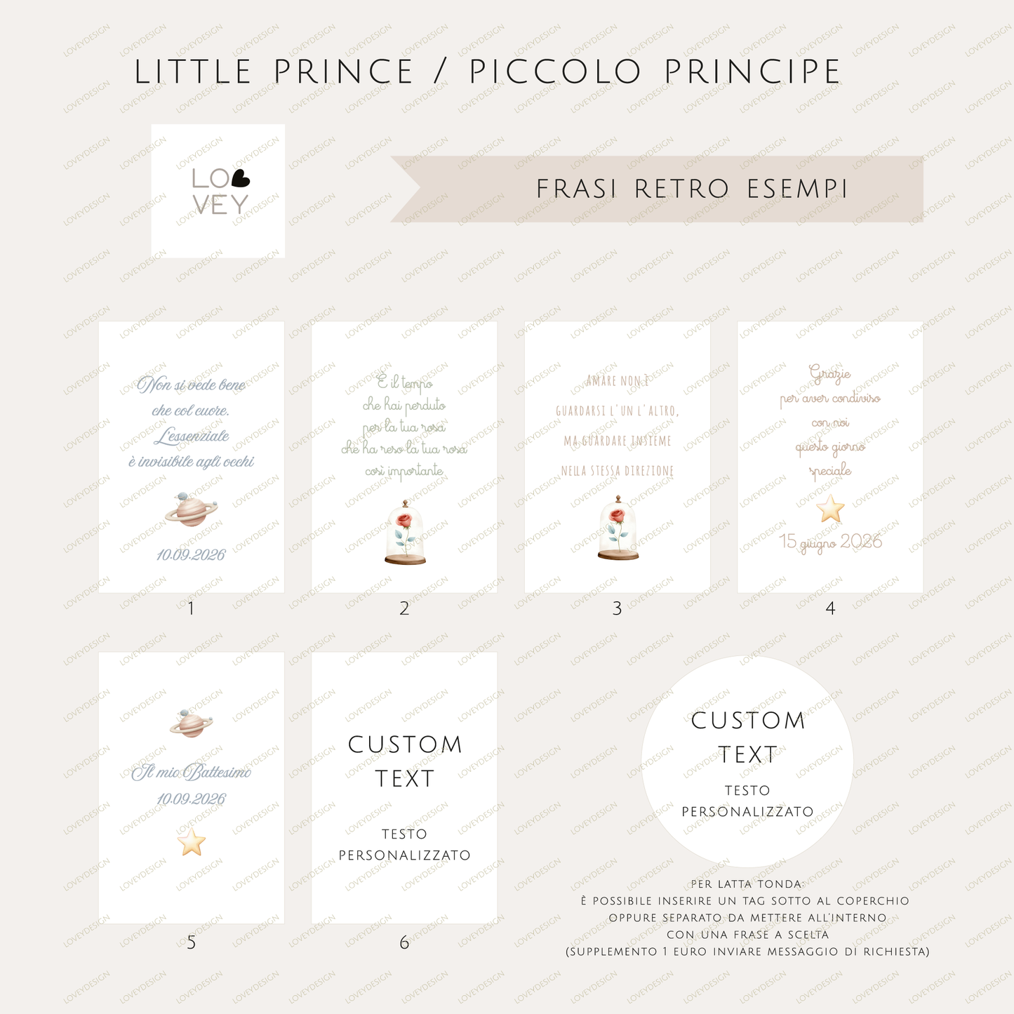 Bomboniera Porta Confetti Nascita Battesimo Bimbo – Piccolo Principe – Pacco da 15 kit fai da te