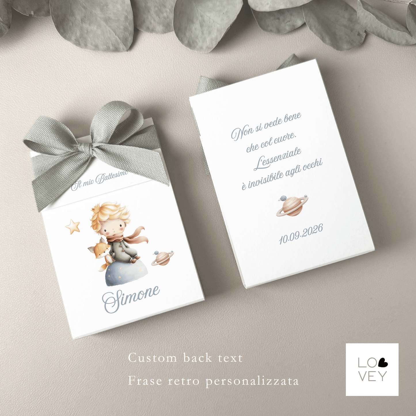 Bomboniera Porta Confetti Nascita Battesimo Bimbo – Piccolo Principe – Pacco da 15 kit fai da te