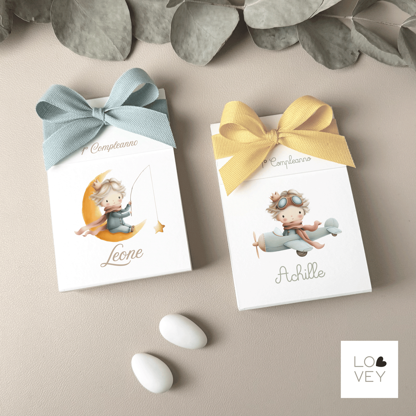 Bomboniera Porta Confetti Nascita Battesimo Bimbo – Piccolo Principe – Pacco da 15 kit fai da te